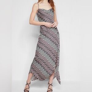Express Black and White Asymmetrical Dress Size XL